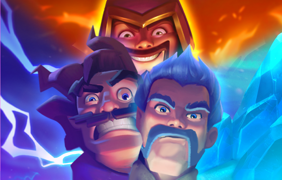 Two Clash Royale decks clashing at the bridge in an arena battle, illustrating the 2026 meta shift after Supercell's Season 84 balance changes