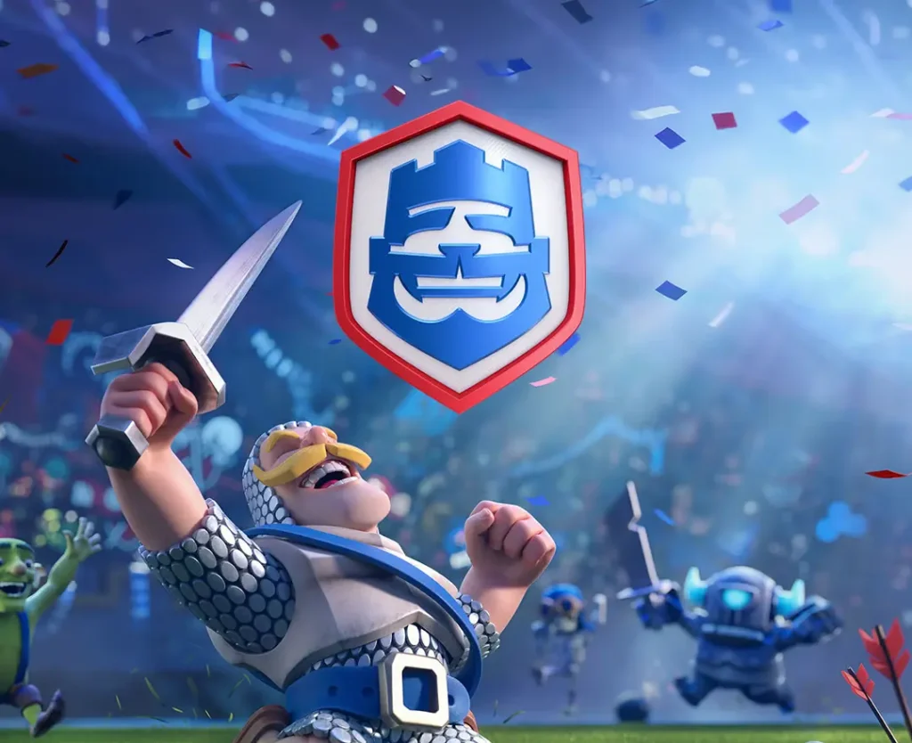 Clash Royale League CRL 2026 logo with Knight